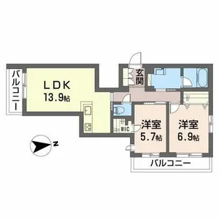 エスペランサ レジデンス II【0302号室】の間取り