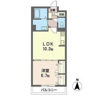 メゾン リヴィエール【0206号室】の間取り