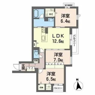 グラン ブランシェ【0305号室】の間取り