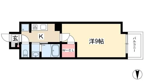 アモン リオ ブランシュ【5階】の間取り