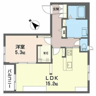 アフェクション丸尾【B103号室】の間取り
