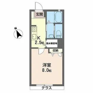 シャーメゾン フォンターナ【0110号室】の間取り