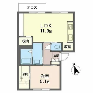 アネックス上野芝【0116号室】の間取り