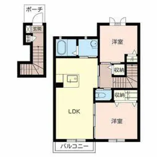 メゾン・ラポール【0203号室】の間取り