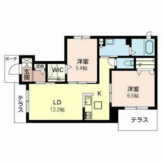 シャーメゾン HIRO【0102号室】の間取り