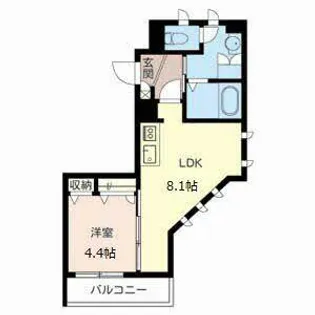 ShaMaison Siete Puertas I【0201号室】の間取り
