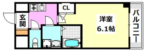 SOLASIA residence千里丘【410号室】の間取り