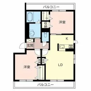 ロマネ 北田辺【0301号室】の間取り