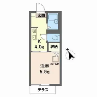 レーベン21【0102号室】の間取り