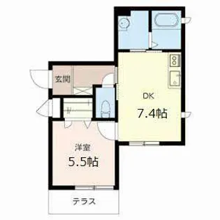 シャーメゾン新神戸【0101号室】の間取り