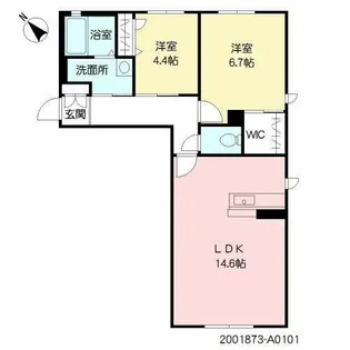 ラフィーネメゾン本町公園 A棟【A0101号室】の間取り
