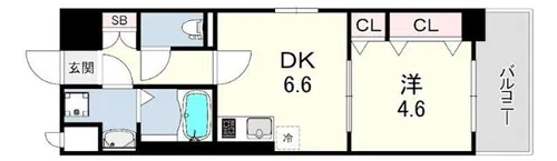 レシオス神戸クラルス【8階】の間取り