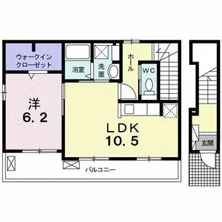 プルミエール・メゾン Ⅱ【2階】の間取り