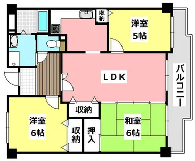 カーサラフィーネ【1階】の間取り