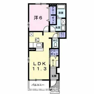 ブライト【1階】の間取り