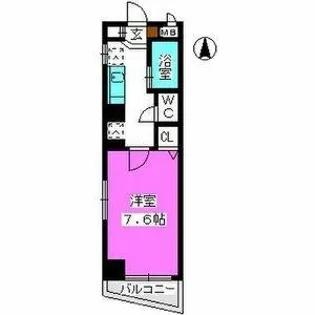 パークハイム大濠【8階】の間取り