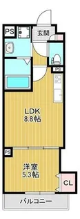 ラモーナ半田【2階】の間取り