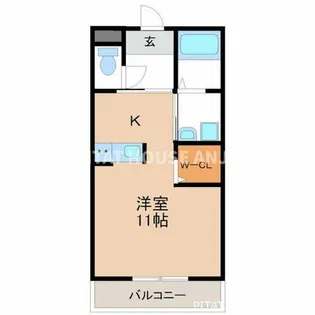 ジュネス徳次N【205号室】の間取り