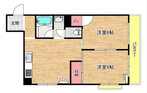 メゾン磯路【303号室】の間取り