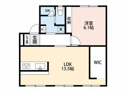 グリーンハイツ野村【1階】の間取り