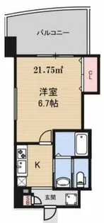 ラグゼドーム前Ⅱ【8階】の間取り