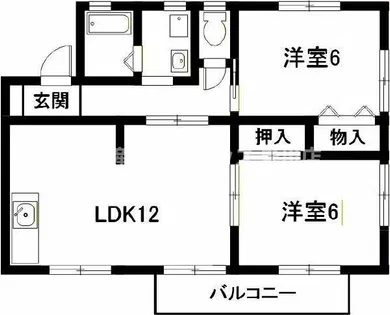 ハイムヨシミ【1階】の間取り