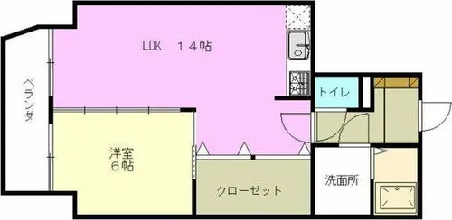 シャンポール古出来【9階】の間取り