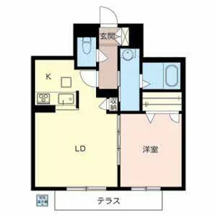 パークヒルズ淀【0102号室】の間取り