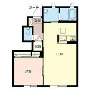 エタニティー【0102号室】の間取り