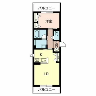 エンターテイン堺市【0203号室】の間取り