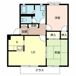 鍵田ハイツ.【0103号室】の間取り