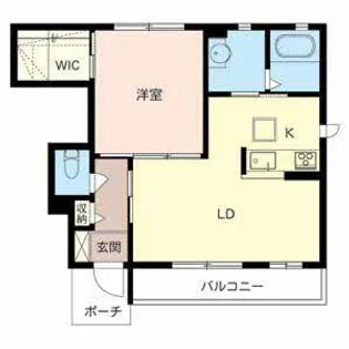 エトワール【0102号室】の間取り