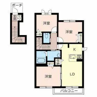 プレマージュ【0201号室】の間取り