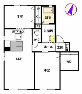 メゾン ド ボヌール D棟【D0102号室】の間取り