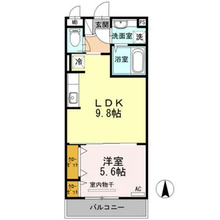 大阪府大阪市平野区流町4丁目【アパート】の間取り