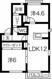 グリーンハイツC【1階】の間取り
