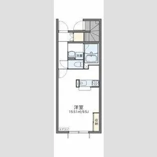 レオネクスト深田【102号室】の間取り
