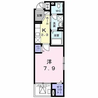 ツイテール【3階】の間取り