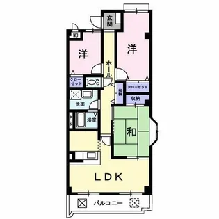シェリール河崎2【4階】の間取り