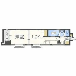 コンソラーレ同心【7階】の間取り
