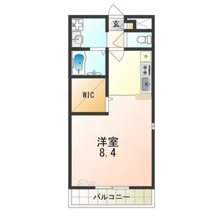 アンプルール 光明池【2階】の間取り