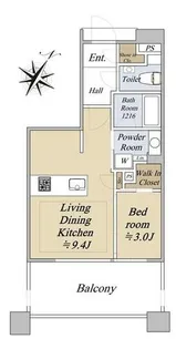 クリオラベルヴィ西新グランクラス【12階】の間取り