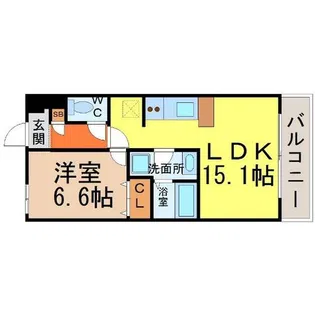 グレースコート【1階】の間取り