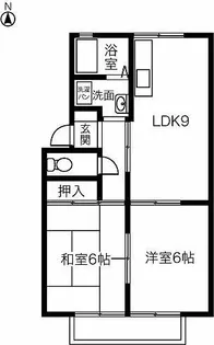 エムティ林【102号室】の間取り