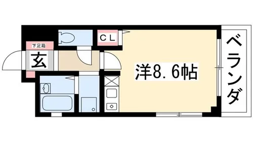 ライフ牧の里【4階】の間取り