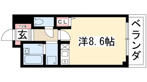 ライフ牧の里【4階】の間取り