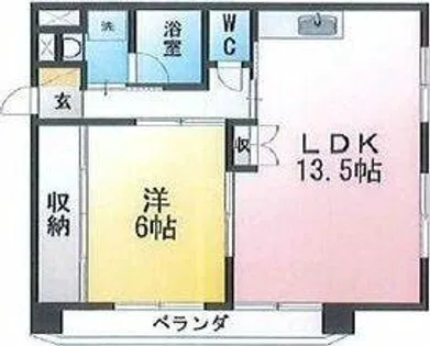 ベレッツァ白山【2階】の間取り