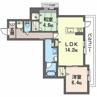 シャーメゾン 花水木【0307号室】の間取り