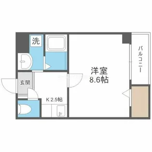 ソリティア桃谷【2階】の間取り