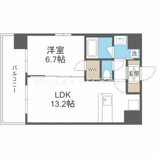スプランディッド江坂駅前【15階】の間取り